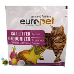 خوشبو کننده خاک گربه یوروپت رایحه میوه های استوایی Europet cat litter tropical fruit وزن ۲۵ گرم