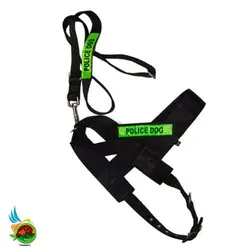 قلاده کتفی سگ طرح پلیس شبرنگ دار ( سایز Large )