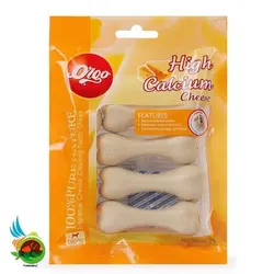 استخوان تشویقی سگ اوگو با طعم پنیر Ogo high calcium chesse وزن 90 گرم