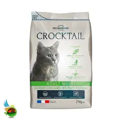 غذای خشک گربه بالغ مولتی فلاتازور با طعم مرغ و سبزیجات Flatazor adult multi with poultry & vegetables وزن 2 کیلوگرم