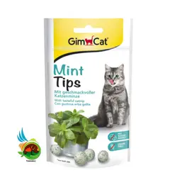 تشویقی توپی گربه جیم کت با طعم نعنا Gimcat mint tips وزن 40 گرم