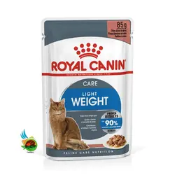 پوچ گربه لایت ویت رویال کنین Royal canin light weight وزن 85 گرم