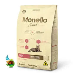 غذای خشک گربه بالغ مونلو سلکت با طعم گوشت و جگر Monello select adult cat meat & liver وزن 7 کیلو گرم