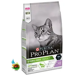 غذای خشک گربه بالغ عقیم پورینا پروپلن با طعم گوشت بوقلمون Purina pro plan sterilised adult with turkey وزن 1.5 کیلوگرم
