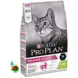 غذای خشک گربه بالغ دلیکیت پورینا پروپلن با طعم گوشت بره Purina delicate adult with lamb وزن 1.5 کیلوگرم