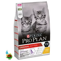 غذای خشک بچه گربه پورینا پروپلن با طعم مرغ Purina pro plan orginal kitten with chicken وزن 1.5 کیلوگرم