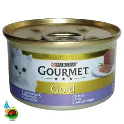 کنسرو گربه گورمت گلد با طعم گوشت بره Gourmet gold with lamb وزن 85 گرم