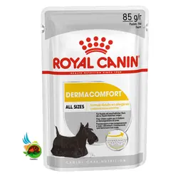 پوچ سگ درما کامفورت رویال کنین Royal canin dermacomfort وزن 85 گرم