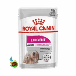 پوچ سگ اگزیجنت رویال کنین Royal canin all sizes exigent وزن 85 گرم