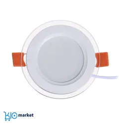 چراغ پنلی SMD توکار ۹ وات دایره ای پارس شعاع توس مدل گلاریس