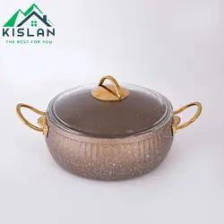 سرویس قابلمه 10 پارچه خمره ای اویز مدل سلین رنگ نسکافه ای | کیسلان