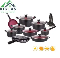 سرویس قابلمه 30 پارچه گرانیتی مشکی | کیسلان