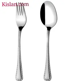 سرویس قاشق و چنگال 24 پارچه ناب استیل مدل برلین ساده | کیسلان