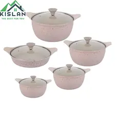 سرویس قابلمه فورچ گرانیت10پارچه کرمی | کیسلان