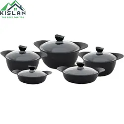 قابلمه 10 پارچه گرانیتی وایکینگ مشکی | کیسلان