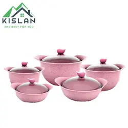 قابلمه 10 پارچه وایکینگ نیوگرانیت صورتی | کیسلان