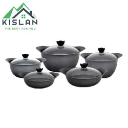 سرویس قابلمه وایکینگ خاکستری 10 پارچه | کیسلان
