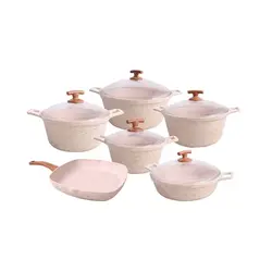 سرویس قابلمه 11 پارچه بیزیم کرم | کیسلان