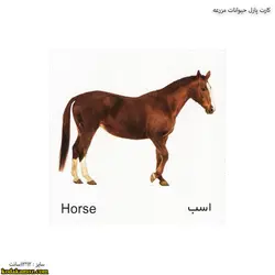 کارت پازل حیوانات مزرعه