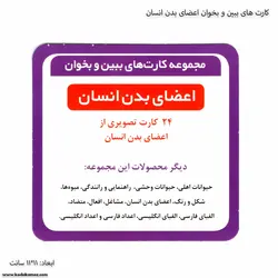 کارت های ببین و بخوان اعضای بدن انسان