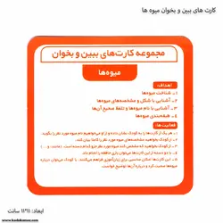 کارت های ببین و بخوان میوه ها