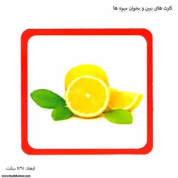 کارت های ببین و بخوان میوه ها