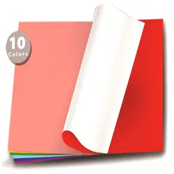 کاغذ رنگی گلاسه 10عددی بسته ای