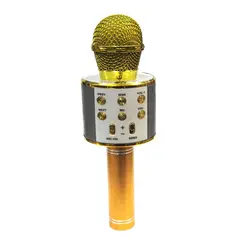 میکروفن شارژی اصل  (اسپیکر مدل ws-858 ) همراه با یک عدد باطری شارژی