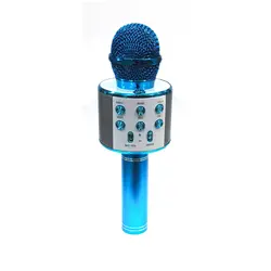 میکروفن شارژی اصل  (اسپیکر مدل ws-858 ) همراه با یک عدد باطری شارژی