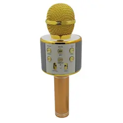میکروفن شارژی اصل  (اسپیکر مدل ws-858 ) همراه با یک عدد باطری شارژی