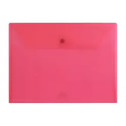 پوشه دکمه دار شفاف پاپکو سایز A4