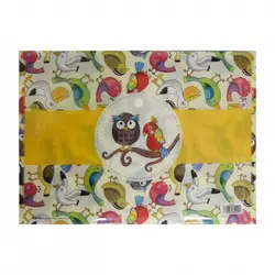 پوشه دکمه دار طرحدار پاپکو کد 114