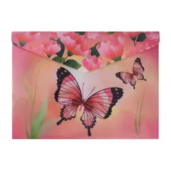 پوشه دکمه دار طرحدار پاپکو کد 114