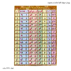 جدول حروف الفبا ضامن اهو صامت ومصوت