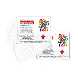 کارت دید آموز اعداد انگلیسی