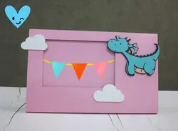 قاب عکس چوبی کودکانه طرح اژدها koala accessories