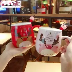 ماگ سرامیک قاشق گوزن کریسمس