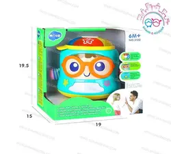 3122 پسرک شاد عینکی تعادلي هولا (هولی تویز) - Happy Baby Soother &amp; Activity Toy
