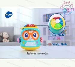 3122 پسرک شاد عینکی تعادلي هولا (هولی تویز) - Happy Baby Soother &amp; Activity Toy
