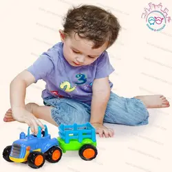 326AB تراکتورهمراه با يدک کش / بولدوزر هولي تويز (هر عدد) - Happy Engineering Vehichles