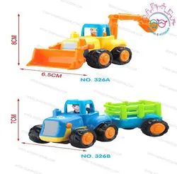 326AB تراکتورهمراه با يدک کش / بولدوزر هولي تويز (هر عدد) - Happy Engineering Vehichles