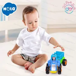 326AB تراکتورهمراه با يدک کش / بولدوزر هولي تويز (هر عدد) - Happy Engineering Vehichles