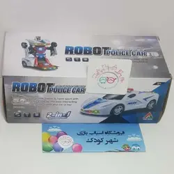 #۱۲۰۰# ربات ترانسفورمر ماشین پلیس - robot transformer police car - feng sheng