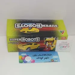 #۱۲۰۱# ربات ترانسفورمر ماشین زرد رنگ - fw388a - super robats  - feng sheng