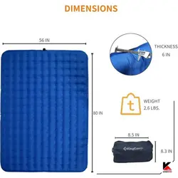 زیرانداز بادی کیسه خواب کینگ کمپ مدل King Airbed Double