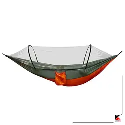 تخت آویز (ننو) شمعی دو نفره پشه بنددار اتومات