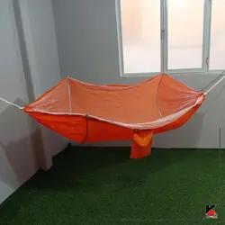 تخت آویز (ننو) شمعی دو نفره پشه بنددار اتومات