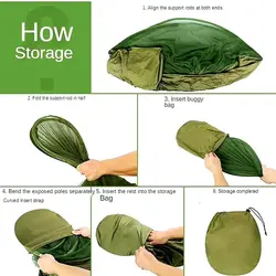 تخت آویز (ننو) شمعی دو نفره پشه بنددار اتومات