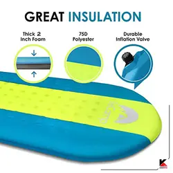 زیرانداز کیسه خواب بادی بی کمپ