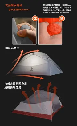 چادر کوهنوردی 3 نفره هیلمن مدل لیبرا